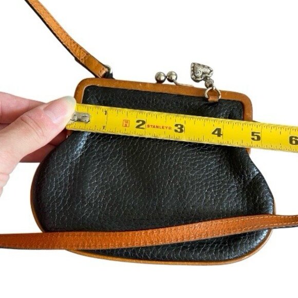 Brighton Black and Tan Leather Coin Purse - Picture 6 of 6